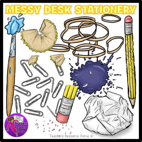 Over 22,337 letterhead pictures to choose from, with no signup needed. Messy Desk: Stationery School Supplies Clip Art