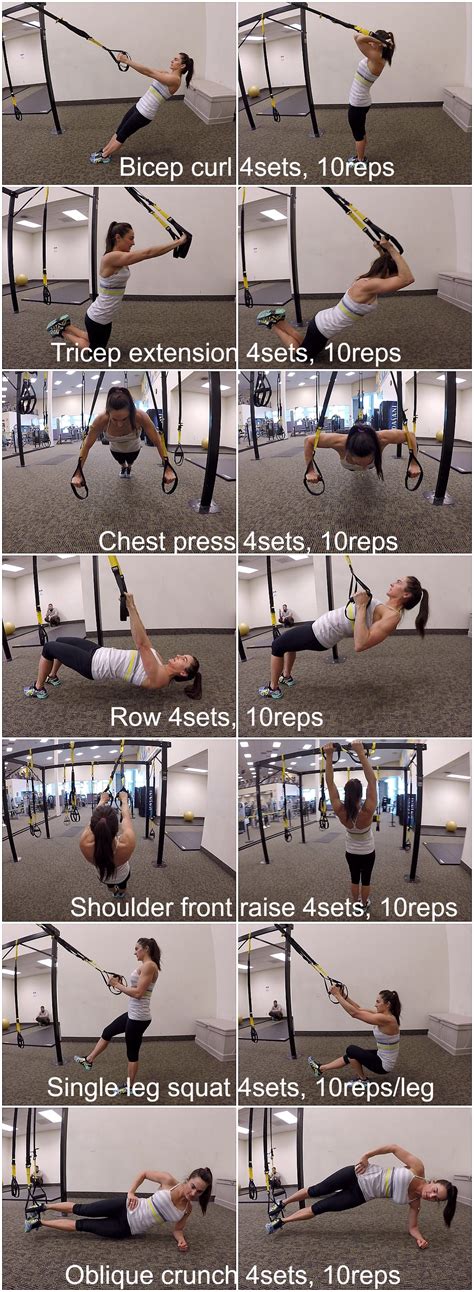 This 30 minute video works the entire body to strengthen and tone your muscles and burn fat and calories using only the trx suspension straps. TRX Full Body Workout