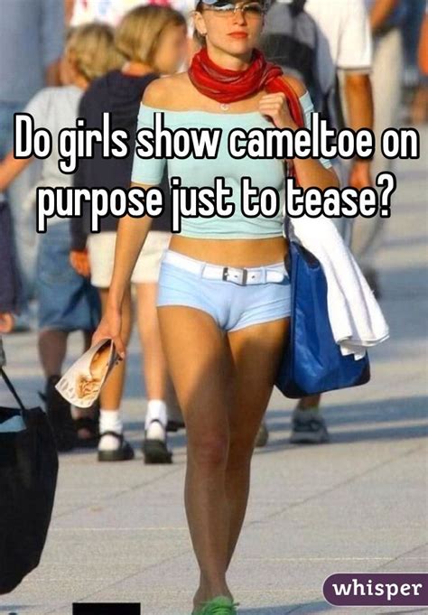 Do girls not see their underwear lines when they wear leggings? Do girls show cameltoe on purpose just to tease?