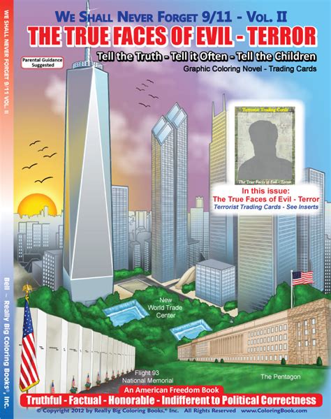 The kids' book of freedom was intended by its publisher, wayne bell, to present a respectful graphic representation of the events from that day, including images covering the span of the last decade since the september 11, 2001 attacks, up to the assassination of osama bin laden.bell's goal with publishing the book, which he admits carries a pg. Publisher of 9/11 Anti-Terror Books Archived at National ...