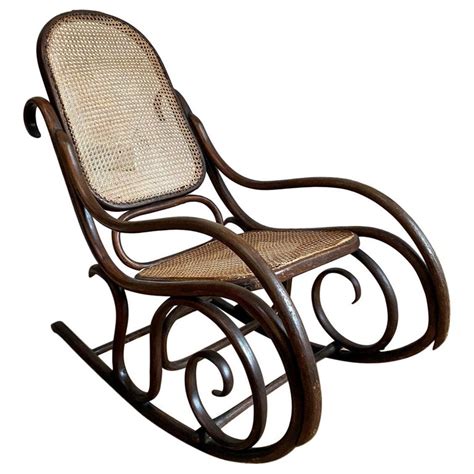 Maybe you would like to learn more about one of these? Victorian Bentwood and Cane Rocking Chair by Thonet For ...