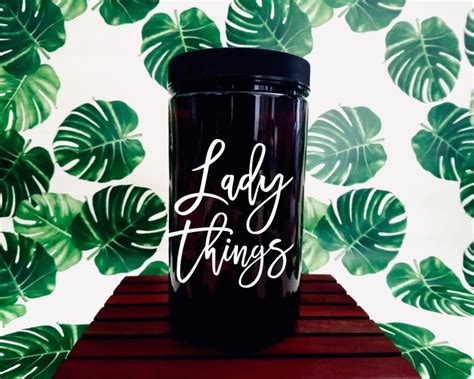 This room has been in the works longer than i care to admit, but i finally got around to finishing it and i love the results! Tampon storage container jar with lid, feminine products ...