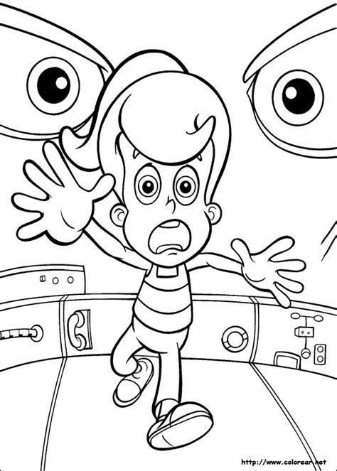 Jimmy neutron coloring pages, tv & film jimmy neutron coloring pages tv film jimmy_neutron_cl02 printable 2020 04122 coloring4free. Dibujos para colorear de Jimmy Neutron