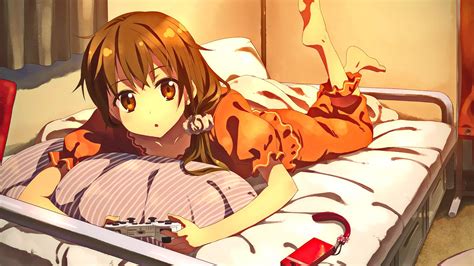 Free playstation desktop wallpapers for download. Yuuki Tatsuya, original characters, anime girls, bedroom, PlayStation | 1920x1080 Wallpaper ...