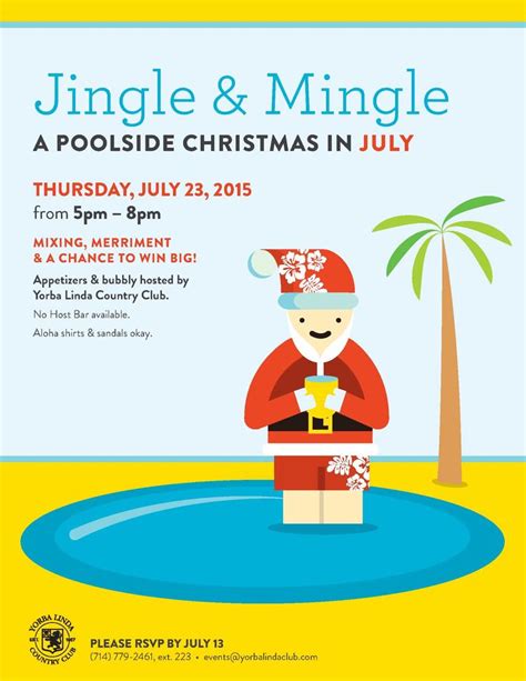 Courtesy of the hopeless housewife Christmas in July Poolside Event | Christmas in july, Event