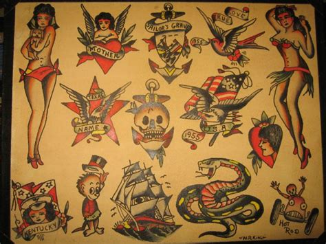 Maybe you would like to learn more about one of these? w.r.king | Sailor jerry tattoo flash, Vintage tattoo ...