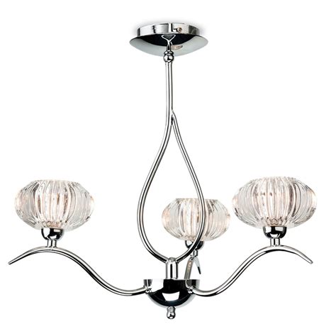 Choose from 2000+ light fixtures. Firstlight Lisbon Three Arm Chrome and Glass Semi Flush ...