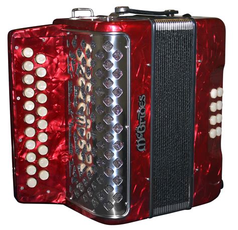 It has so many buttons! McBrides 2-Row, 21-Key B/C Button Accordion | Red ...