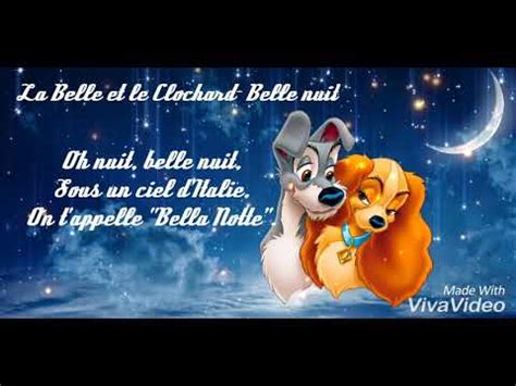 Vous lisez un « article de qualité ». La Belle et le Clochard- Belle nuit (Lyrics) - YouTube