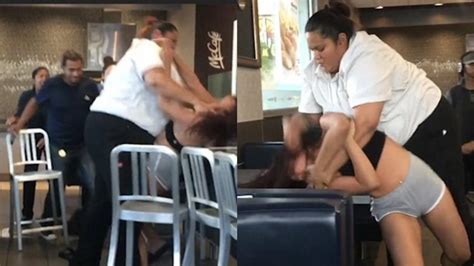 Fast streaming girls fighting, loser gets fucked! A McDonald's Employee Got Into An Insane Fight With A ...