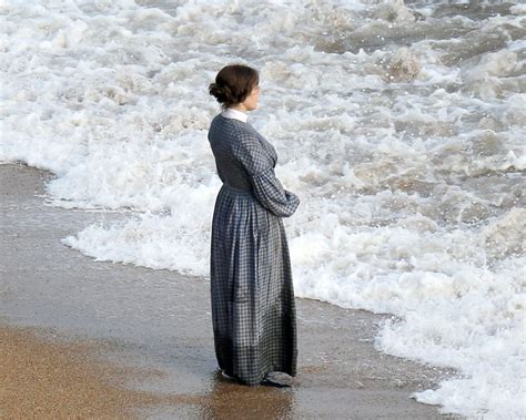 The film is loosely inspired by the life of british palaeontologist mary anning, played by kate winslet. Kate Winslet and Saoirse Ronan - Filming "Ammonite" in ...