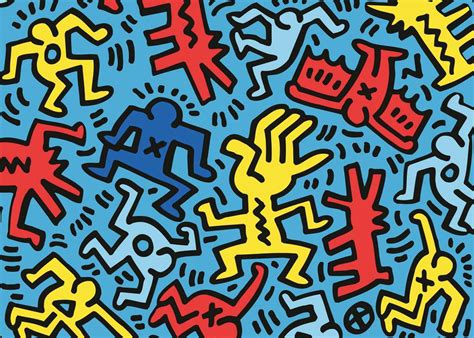 Puzzle, keith haring, 32000 teile, komplett, rarität. Keith Haring Ravensburger Puzzle 1000 pz - Arte | Puzzle ...