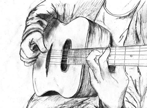 Vamos a colorear este dibujo que con el color todo parece más alegre y el pobre esta apenado. a few drawings | Drawings, Guitar drawing and Guitars