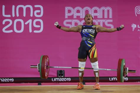 Many of my educated colombian friends. Colombia and Venezuela impress in weightlifting at Lima 2019