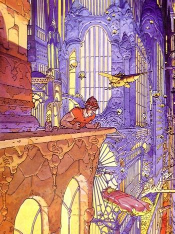 A father driven into desire, a son coveting that of his father's, and the sorrowful maternity that hovers. De toekomst volgens Moebius in de Melkweg - Michael Minneboo