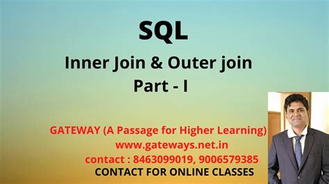 Update table1 set field1 = value from table1 as t1 inner join table2 as t2 on t1.field2 = t2.field2 where field3 = value. Inner Join in SQL | inner join in DBMS - YouTube