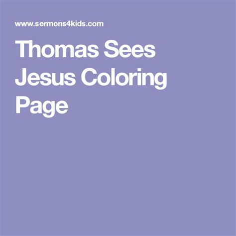 Devil tempting jesus in wilderness coloring page. Doubting Thomas #3 Coloring Page | Jesus coloring pages