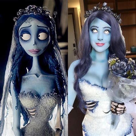 Emily and victor van dort (corpse bride) costume. Image result for corpse bride | Halloween bride costumes, Halloween costume wedding, Corpse ...