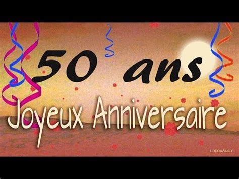 Boeing lui souhaite un joyeux anniversaire (vidéo). Joyeux anniversaire 50 ans - Carte virtuelle d ...