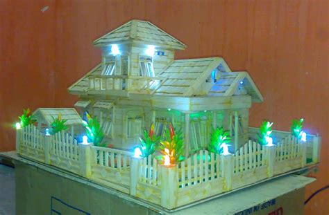 Lampion dari stik es krim. Rumah Dari Stik Es Krim - Belajar Computer Dunia Maya