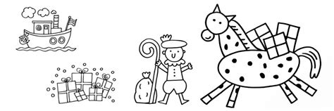 Goede mooie tekeningen om na te tekenen voor beginners. Sinterklaas En Zwarte Piet Kleurplaat Makkelijk