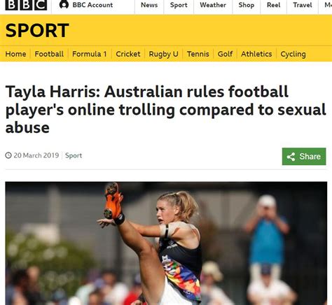 An incredible picture of carlton blues ace tayla harris in full flight was captured at the weekend. Tayla Harris picture, AFLW | How America reacted to online ...