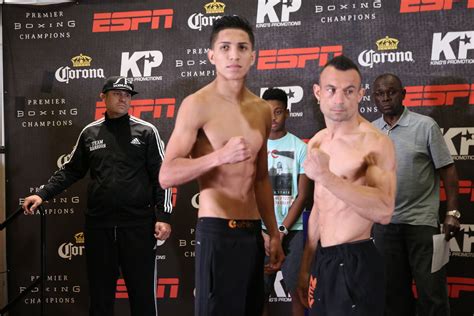 There is no limit to how much either fighter can weigh,. Weights: Mario Barrios & Eddie Ramirez featured on PBC card from Trenton - ProBoxing-Fans.com