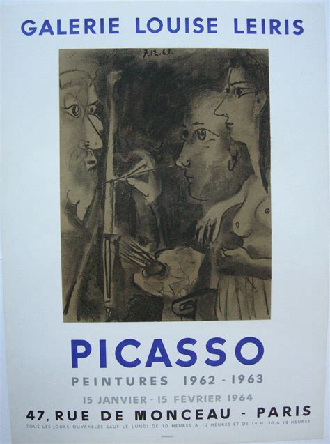 Biete klassiker picasso von ikea. Plakat Picasso Peintures 1962-1963 Orig. Lithografie ...