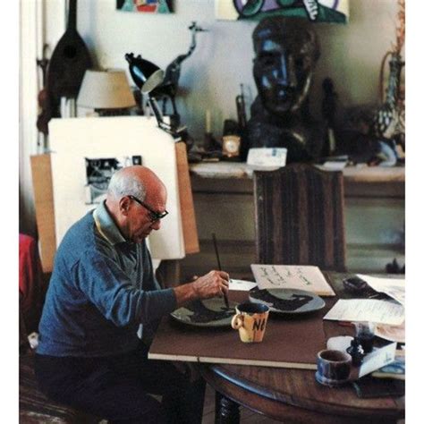 Pablo ruiz picasso (* 25. Pablo Picasso beim malen in seinem Atelier - Serpil Sögüt ...