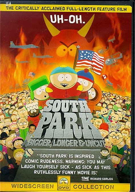 The national debate about violence and obscenity in the movies has arrived in south park. South Park: Bigger, Longer & Uncut (DVD 1999) | DVD Empire