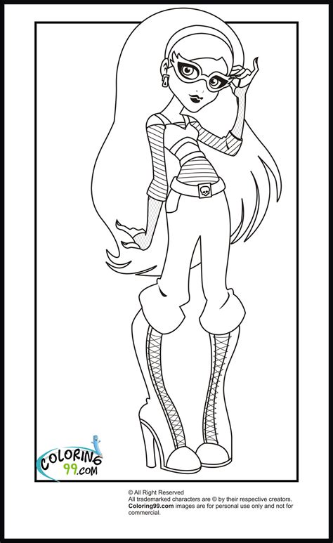 She is also cleo's closest friend. Monster High Ghoulia Yelps Coloring Pages | Team colors