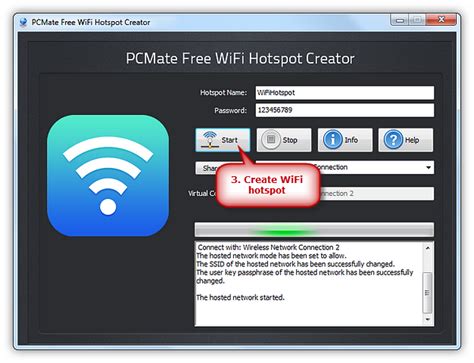 The default name is mypublicwifi (which. PCMate Free WiFi Hotspot Creator - Free WiFi Hotspot ...