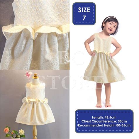 Sila masukkan email anda jika ingin mendapat update terkini koleksi girls. Baju Raya Gown Toddler Girl Sleveless Gold Cream Dress ...