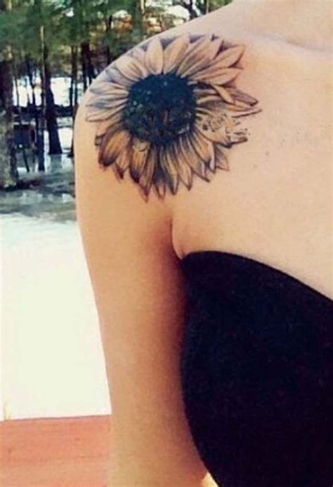 Beautiful flower temporary tattoos for women and men. Women Tattoo - Katelyn Sunflower Temporary Tattoo - TattooViral.com | Your Number One source for ...