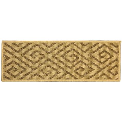 Shop for outdoor stair treads at bed bath & beyond. Berrnour Home Summer Collection Geometric Design Beige 9 in. x 26 in. Indoor/Outdoor Stair Tread ...