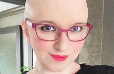 bald women shaved head girl girls heads hair glasses choose board tattoos