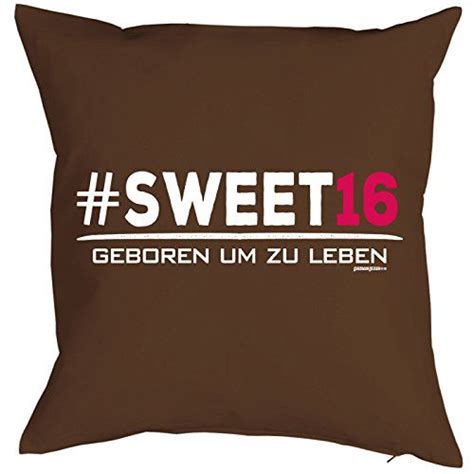 Geburtstag für jungen und mädchen. zum 16. Geburtstag Geschenkidee Kissen mit Füllung # Swee... https://www.amazon.de/dp/B077N15PW2 ...