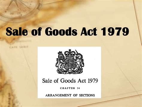 Furnishing of return for the last taxable period. Sale Of Goods Act 1979
