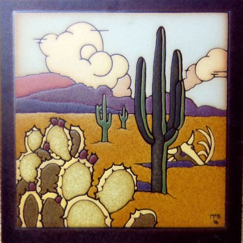 The name10168monaco mexican tile design is available in 4x4 size; southwest ART deco | Sandy Desert Mural 16x16" tile ...