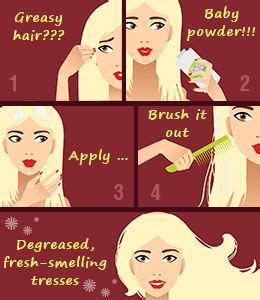 Treating waxy, greasy hair with apple cider vinegar. Tips to use baby powder on hair | Greasy hair hairstyles ...