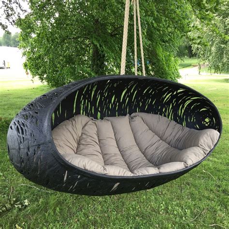 Please note, this item ships from an international seller. Modern Garden Swing Seat | BIOS ALPHA Luxury Swing Seat | BLACK.