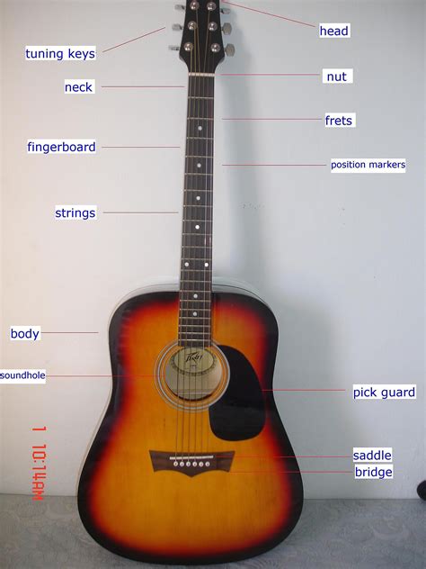 Diagram of an acoustic guitar and parts free resources 2 color coded diagrams of an acoustic guitar inside and out it s. Acoustic Electric Guitar Parts Diagram | My Wiring DIagram