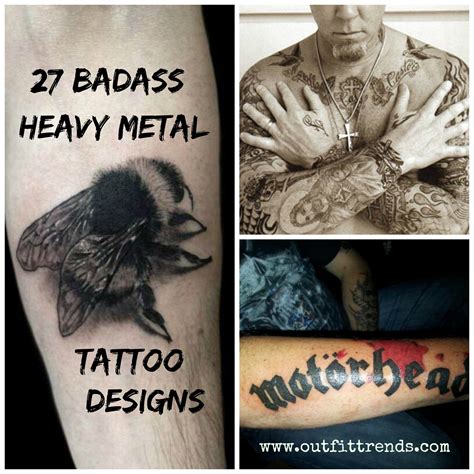 Grupos de metal arte de cementerio imagenes de rock metal metal extremo campeones league of legends logos de bandas metalero estampados para remeras portada de album. Heavy Metal Tattoos-27 Most Bad-ass Tattoos Designs Ever