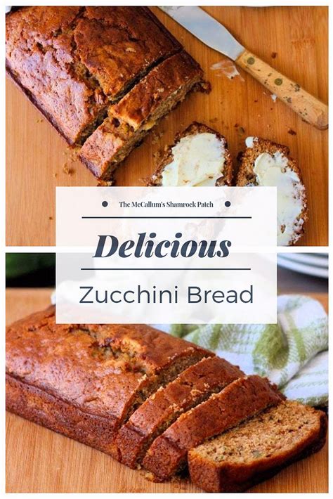 It's made with brown sugar, pure vanilla extract, cozy. Zucchini Bread recipe 0000000001 | The McCallum's Shamrock ...