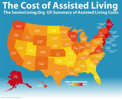 Get a salary calculation for InfoGraphic about the Cost of Assisted Living ...