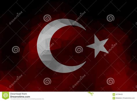 National flag consisting of a red field (background) with a central white star and crescent. Turkisk Flagga, Turkiet, Flaggadesign Stock Illustrationer ...