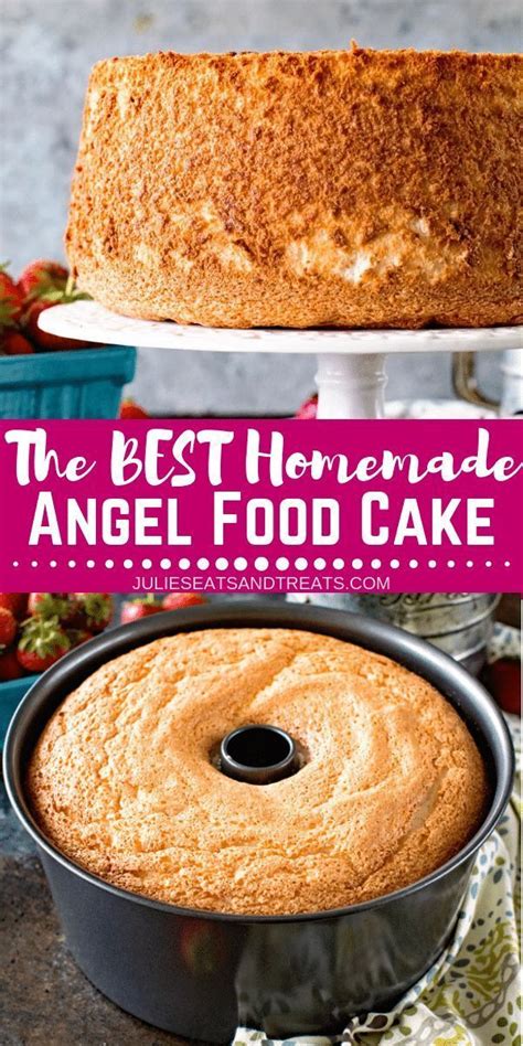 Cherry angel food cake recipe from scratch {low fat dessert recipe}. Delicious, classic Homemade Angel Food Cake recipe that ...