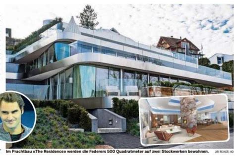 He is currently spending a reported £6.5m building a new home on the property. Roger Federer´s New Stunning Penthouse is Ready!