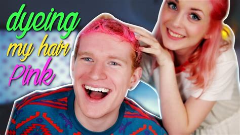 Watch our lychee pink hair color in action #haircolor #hairdyevideos #pinkhair #hairdye. DYEING MY HAIR PINK w/ Noodlerella! - YouTube