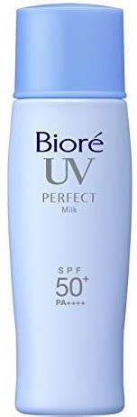 It's cold and creamy here's a drink that surprised us with its complex, creamy flavor: Bioré UV Perfect Milk SPF50+ / PA++++